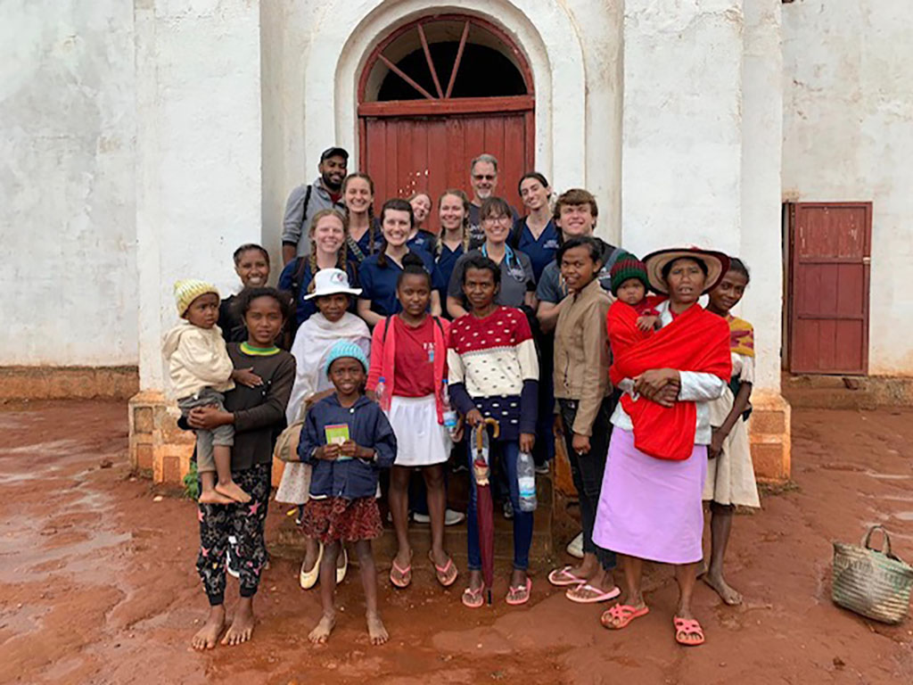 Team and Locals in Madagascar